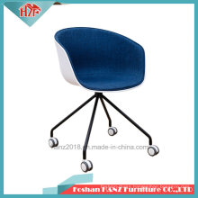 Customization Modern Plastic Fabric Leather Table Chair Furniture with Wheels